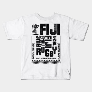 FNRU Fiji Rugby Union Flying Fijians Fan Memorabilia Kids T-Shirt